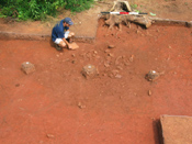possible cellar feature at House 2, Site 8, Monticello