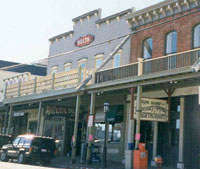 Figure2. A present-day view of C Street shows a revived Virginia City, Nevada, with an array of saloons, restaurants, and shops catering to tourists seeking to experience the 'wild' West.
