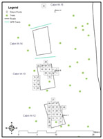 Overview of West Cabin Arc Excavations.